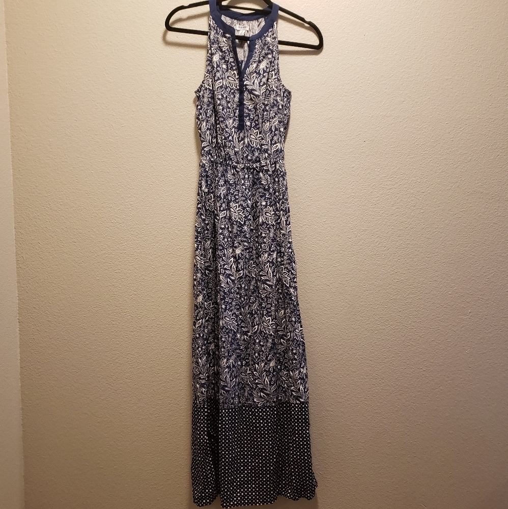 Old Navy NWT Halter Blue Floral Maxi Dress Size XS